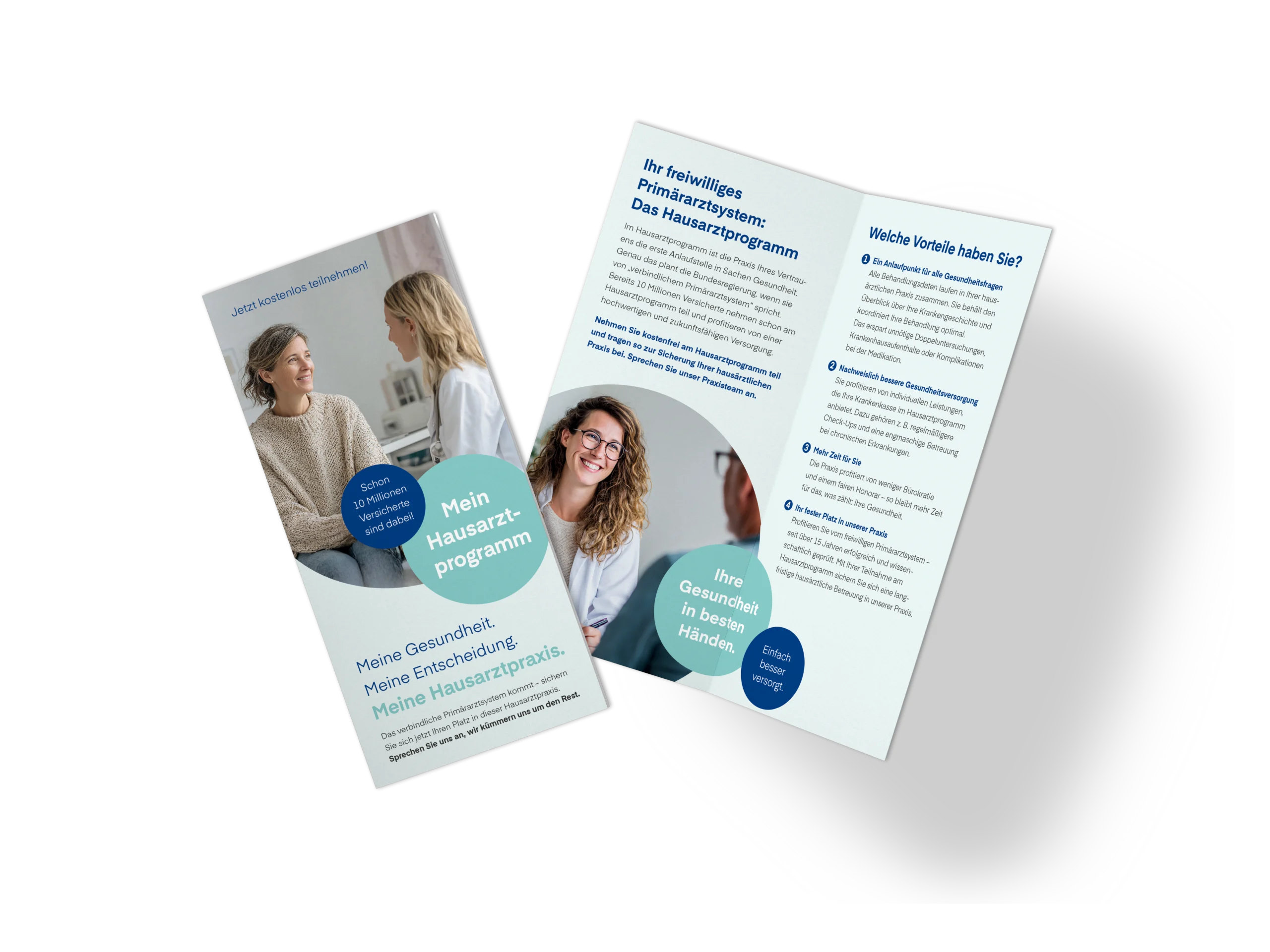 Patientenflyer zum Primärarztsystem. Alle Vorteile und Eckpunkte für Sie und Ihre Patientinnen und Patienten im handlichen Format.